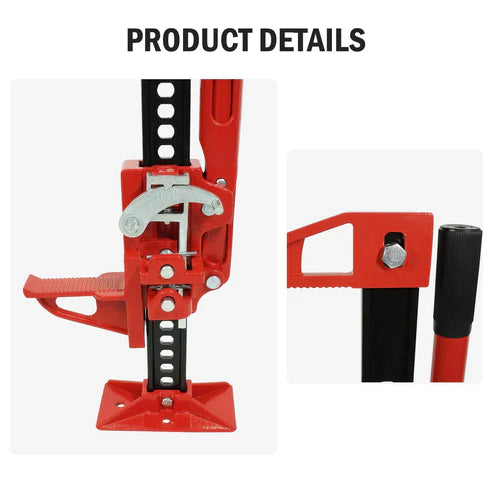 Garvee 3 Ton Farm Jack, 48" Utility Farm Jack, 6600 Lbs Capacity Ratcheting Off Road Utility Jack, Heavy-Duty Farm Jack Foratv, Utv, SUV, Tractor, Truck, Universal Jack