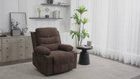 Garvee Power Lift Recliner Chair for Elderly, Oversized Electric Lift Chair with Heat and Massage, Corduroy Adjustable Recliner with Cup Holders & Side Pocket for Living Room, Linen Brown