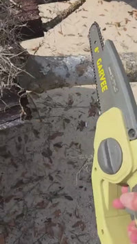Garvee 8 Inch 20V Wireless Mini Chainsaw, Brushless Handheld Electric Pruning Saw - Auto Oiling - Safety Lock & Protective Baffle - Lightweight & Portable for Tree, Garden, Yard Cutting (Includes 1 Battery, 1 Chain, 1 Charger)