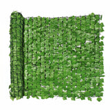 Garvee Artificial Ivy Privacy Fence Screen, 39X118 in 1X3m Light Green PE Faux Hedge Panel, UV-Resistant Leaf Backdrop with Breathable Mesh, Cut-to-Fit Decorative Cover for Balcony, Patio, Garden, Poolside and Indoor Wall - Light Green