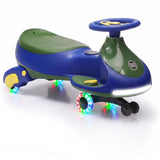 Garvee 12V Electric Wiggle Car for Kids,  2 in 1 Swing Car with Pedal, Anti-Rollover Max 3.5Mph,Max Load 66Lbs,Flashing Wheels, Music,Rechargeable Battery Ride on Toy Indoor Outdoor for Toddlers