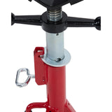 Garvee Heavy Duty V-Head Pipe Jack Stand, Folding, 2-Pack - Adjustable Height 28-52 in - 2500 LBS Capacity - 4 Ball Transfer Rollers - Steel Construction - Portable Support for Welding, Cutting, Threading - Ideal for Workshop & Construction - Color: