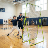 Garvee Adjustable Volleyball Rebounder Net 7x4 ft – Multi-Angle Bounce Back Trainer for Bumping, Spiking, Setting & Serving – Durable, Portable, Quick Setup – Indoor Outdoor Use – Fluorescent Green - Fluorescent Green