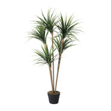 Garvee Realistic Artificial Dracaena Marginata Tree in Pot – Tall Faux Indoor Floor Plant – Lifelike Greenery for Home, Office, Living Room, Patio or Porch Decoration – Easy Care – 130cm - 130Cm