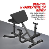 Garvee Versatile 2-in-1 Roman Chair & Preacher Wave Bench - Adjustable Heavy-Duty Hyperextension Equipment - Strengthen Arms, Abs, Back, Glutes, Legs - Multi-Function Fitness Machine for Home Gym - All Black