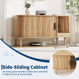 Garvee Modern Cat Litter Box Enclosure - Hidden Cat Washroom with Odor Control, Wood-Like Finish, Multi-Functional Top, Heavy-Duty 110 lbs Capacity - Log Color