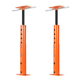 Garvee Heavy Duty Adjustable Floor Jack Posts, 2 Pack – 18,000 lbs Capacity, Steel Support for Basement Joist & Beam Leveling, Easy Height Adjustment, Ideal for Home Construction – Orange-Red, 19-36in - Red