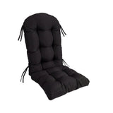 Garvee Adirondack Chair Cushion for Outdoor Patio Furniture, 44 x 19 x 4 in High-Resilience Water-Resistant Seat Pad with Thick Support, Black