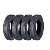 Garvee Heavy-Duty 5.30-12 Trailer Tire Set - 6 Ply, Load Range C, 1050 lbs Capacity, 82J - Rugged Replacement for Utility, Boat, Camper Trailers - 4 Pack Tire Kit - Color: System default
