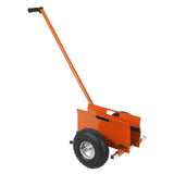 Garvee Heavy Duty Panel Dolly Cart – 660 lbs Capacity, Extended Handle, Adjustable Steel Frame, 10" Sturdy Rubber Wheels – For Drywall, Plywood, Doors, Industrial & Warehouse Use – Orange Red - Red