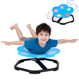 Garvee Spinning Sensory Chair for Kids with Lights & Music – 360° Rotating Musical Seat for Autism & ADHD – Non-Slip Galvanized Steel Base, PP Material, Ergonomic, 220 lbs Capacity – Blue - Red