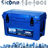 Garvee Up to 7-Day Ice Retention Camping Cooler 45qt – Rotomolded Heavy Duty Portable Ice Chest – Extra-Thick Insulated Thermal Box – Convenient Strap & Handle – Outdoor Camping, Beach, Picnic, Fishing, Boat – Blue (KUER-F-45 Blue 280C blue)