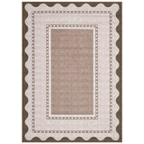 Garvee Modern Washable Area Rug – Low Pile, Non-Slip, Spot Resistant Carpet for Living Room, Bedroom, Dining Room – Soft, Collapsible Floor Mat – Red-Brown, 9x12ft (274x366cm), USA Spec - Red-Brown