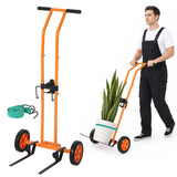 Garvee 175 lb Heavy-Duty Plant Caddy Dolly w/ Wheels - Adjustable Gripping Arms & Securing Straps for Moving Large Potted Plants Indoor/Outdoor - Color: Orange - Gray