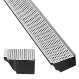 Garvee Heavy Duty Aluminum Gutter Guard Kit – 104ft Mesh Leaf Filter Cover – Rustproof, Weatherproof, Easy DIY Installation – Global Fit for Roof & Rain Gutters, Includes Scissors & Gloves, Specification: 104ft, Size: 6in - Silver 104Ft 6In