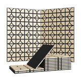 Garvee 3D Acoustic Wood Wall Panels, 12 x 12 in Sound Absorbing Slat Panels with PET Felt Backing, Geometric Wall Decor for Home Theater & Recording Studio, Walnut, 12-Pack - J01TQ12-1 12pcs Walnut Wood