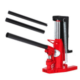 Garvee Low Profile Air Hydraulic Toe Jack (Claw Jack), 2.5 Ton Toe / 5 Ton Top Heavy-Duty Machinery Jack - Toe Lift 0.8–5.3 in, Top Lift 8.9–13.4 in - Color: Red (PANTONE 18-1664TCX Fiery Red) | Size: 2.5 ton - 5 ton jack | Lifting height 0.8 - 5.3 |