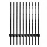 Garvee Heavy Duty U-Channel Metal Fence Posts, No Dig Steel Fence Stakes with Anchor Plates for Yard Garden Wire Fencing, Multi-size Available