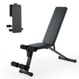 Garvee Adjustable Weight Bench for Home Gym – Multi-Position Flat/Incline/Decline – Leg Extension – Heavy Duty Collapsible Bench Press – Space-Saving Design – 440LBS Capacity – Strength Training Equipment – Black