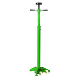 Garvee Heavy-Duty 3/4 Ton (1655 lbs) Underhoist Support Stand – Adjustable Height 38–75 in, Self-Locking ACME Screw with Contoured Saddle – Triangle Steel Base w/ Wheels – TechBrand Green + Installation Gloves