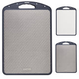 Garvee Double-Sided Titanium Cutting Board for Kitchen, 18.1×12.2×0.9 inch Safe for Food Contact Non-Toxic Titanium/PP Chopping Board with Non-Slip Grip and Handle, Dishwasher Safe