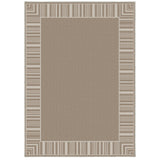 Garvee Washable Striped Edge Area Rug, Beige 9x12ft – Mark Resistant, Non-Slip, Low Pile Indoor Outdoor Carpet for Living Room, Bedroom, Dining Room, Patio – Highly Durable Home Floor Covering, USA - Camel