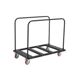 Garvee 1800 lbs Heavy Duty Folding Table Cart – Adjustable Frame, 5" PU Swivel Locking Wheels, Table Dolly & Drywall Panel Cart – Ideal for Hotels, Events, Warehouses, Parties – Black