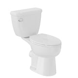 Garvee High-Efficiency Elongated Toilet - One-Piece or Two-Piece, ADA 17" Chair Height, Dual/Single Flush, Soft Close Seat, Easy Install, Water-Saving Ceramic, Appropriate for Home, Office, Commercial - Color: White