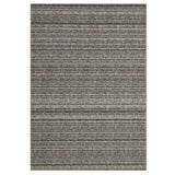 Garvee Ultra Thin Washable Striped Area Rug - Modern Non-Slip Soft Floor Mat, Mark Resistant, Contemporary Braided Design for Living Room, Bedroom, Dining, Ash, 9x12ft (274x366cm)