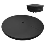 Garvee High-quality Pole Dance Crash Mat – 59" x 3" – 3" Thick EPE Foam, Waterproof PU Cover, Center Hole Safety Pad – Portable, Easy to Clean – Black - Pink