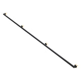 Garvee Heavy-Duty 10FT Wall-Mounted Black Metal Stair Railing – Industrial Handrail with 500lbs Load Capacity – Rust-Resistant, Sturdy Indoor & Outdoor Support for Loft, Porch, Deck – Size: 10ft - Black