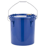 Garvee 6-Gallon Fryer Oil Disposal Bucket with Top Handle - 150°C-200°C Heat-Resistant Compact Waste Oil Tank with Nylon Filter Bag, Blue