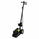 Garvee 35 Ton Air Hydraulic Floor Jack – Low Profile (10"-21.19") – Dual Power (Air & Manual) – 77,000 lbs Capacity – 4 Adapters – 46" Adjustable Handle – Model 8022-2, Black – Specs: 35t, Black - Black