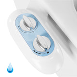 Garvee Ultra-Slim Non-Electric 3-in-1 Bidet Attachment for Toilet – Dual Self-Cleaning Nozzles for Front & Rear Wash – Adjustable Cold Water Pressure – Easy Installation – Blue Decorative Panel – EB015Q01 single cold three-function split type, single cold - Eb015Q01 Single Cold Three-Function Split Type, Single Cold, Black Decorative Panel (Usa, Canada, Mexico Market)