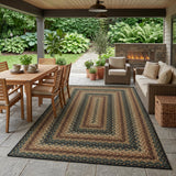 Garvee Easy Jute Outdoor Rug 5x7 Washable Rug Non Slip Braided-Print Neutral Rugs for Living Room Indoor Outdoor Farmhouse Rugs Ultra-Thin Non-Shedding Foldable Carpet for Bedroom Kitchen Porch