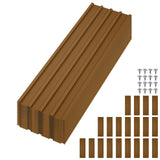 Garvee 20-Pack Corrugated Metal Roofing Panels - 6.1 ft Galvanized Steel Roof Sheets w/ Screws, Heavy-Duty Waterproof Roof Panels for Carport/Garage/Outdoor Storage Unit - 73.2 x 16.77 in - Brown RAL8008