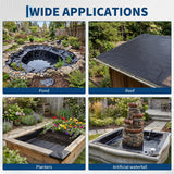 Garvee 20 Mil HDPE Pond Liner - Heavy-Duty Waterproof, Leak-Proof Underlayment - UV & Puncture Resistant for Koi Pond, Waterfalls, Fountains & Water Gardens - Black, 20 x 25 ft - Black