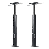 Garvee Adjustable Floor Jack Posts, 2 Pack, 19-36in Carbon Steel Support Jacks, 12,125 lbs Load Capacity, Swivel Top Plate, Tool-Free Height Adjustment, Dual Lock Pins, for Basements, Crawl Spaces, Beams, Floors and Renovation, Deep Black - Deep Black