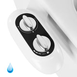 Garvee Ultra-Slim Non-Electric Bidet Attachment for Toilet – Dual Self-Cleaning Nozzles for Front & Rear Wash – Adjustable Cold Water Pressure – Easy Installation – Black Decorative Panel – EB015Q01 single cold three-function split type, single cold, - Eb015Q01 Single Cold Three-Function Split Type, Single Cold, Black Decorative Panel (Usa, Canada, Mexico Market)