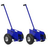 Garvee Heavy Duty Panel Dolly – 660 lbs Capacity, Extended Handle, Adjustable Steel Frame, 10" Sturdy Rubber Wheels – For Drywall, Plywood, Doors, Warehouse, Construction, Industrial Use – Blue - Yellow