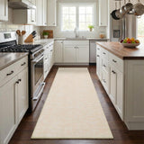 Garvee Washable Runner Rug 2x6 Hallway Runner Rug Modern Solid Color Non Slip Runners Minimalist Low Pile Non-Shedding Long Rugs Soft Thin Foldable Mat for Entryway Kitchen Bathroom Bedside Beige