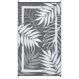 Garvee Waterproof Reversible Outdoor Rug – Modern Plastic Straw Patio Carpet – UV Resistant, Easy to Clean, Durable for Garden, Deck, Porch, RV, Camping – 8x10ft Gray-White – USA Spec - Gray-White