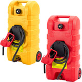 Garvee Heavy-Duty 15 Gallon Portable Gas Can with Pump – Fuel Caddy on Wheels, 10FT Hose, Leak-Proof Gasoline, Robust & Kerosene Tank for Lawn Mowers, Cars, Boats, ATVs, Home & Farm – Color: System Default