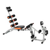 Garvee Multifunctional Adjustable Ab Machine and Seat Up Bench – Collapsible, Ergonomic Back Support, Full Body Core Trainer for Home Gym, Strength and Abdominal Workouts, Orange