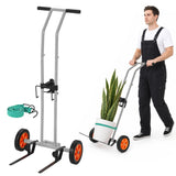 Garvee 175 lb Plant Caddy Dolly with Wheels, Heavy Duty Carbon Steel Pot Mover with Adjustable Grip Arms and Securing Strap, 44 in Rolling Hand Truck for 4-25 in Tall Planters, 6-16.5 in Adjustable Base, Patio, Greenhouse, Garden, Gray - Gray