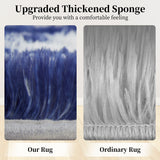 Garvee Ultra Soft Shaggy Area Rug - Modern Soft Non-Slip Carpet for Living Room, Bedroom, Kids Room - Machine Washable, High Pile, Mark-Resistant, No-Shedding - Blue Tint, 10x13ft (305x396cm) - Blue Tint
