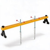 Garvee Engine Support Bar 1100 Lbs Capacity Dual Chains Steel Adjustable Width Height Control Yellow Compact Garage - Yellow