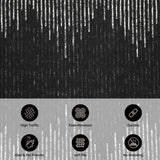 Garvee Washable Non-Slip Area Rug - Modern Abstract Diamond Stripe Low-Pile Carpet, Soft mark-Resistant Indoor Floor Rug - Black Tone, 4x6 ft (122x183 cm), United States - Black Tone