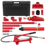 Garvee Porta Power Hydraulic Jack Kit – 4 Ton, 3.9ft/1.2m Oil Hose, Portable Auto Body Frame Repair Tool for Car, Truck, Garage, Farm, Includes Storage Case, FLD-4T-1.2m Hydraulic Split Top Repair Kit