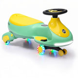 Garvee 12V Electric Wiggle Car for Kids,  2 in 1 Swing Car with Pedal, Anti-Rollover Max 3.5Mph,Max Load 66Lbs,Flashing Wheels, Music,Rechargeable Battery Ride on Toy Indoor Outdoor for Toddlers